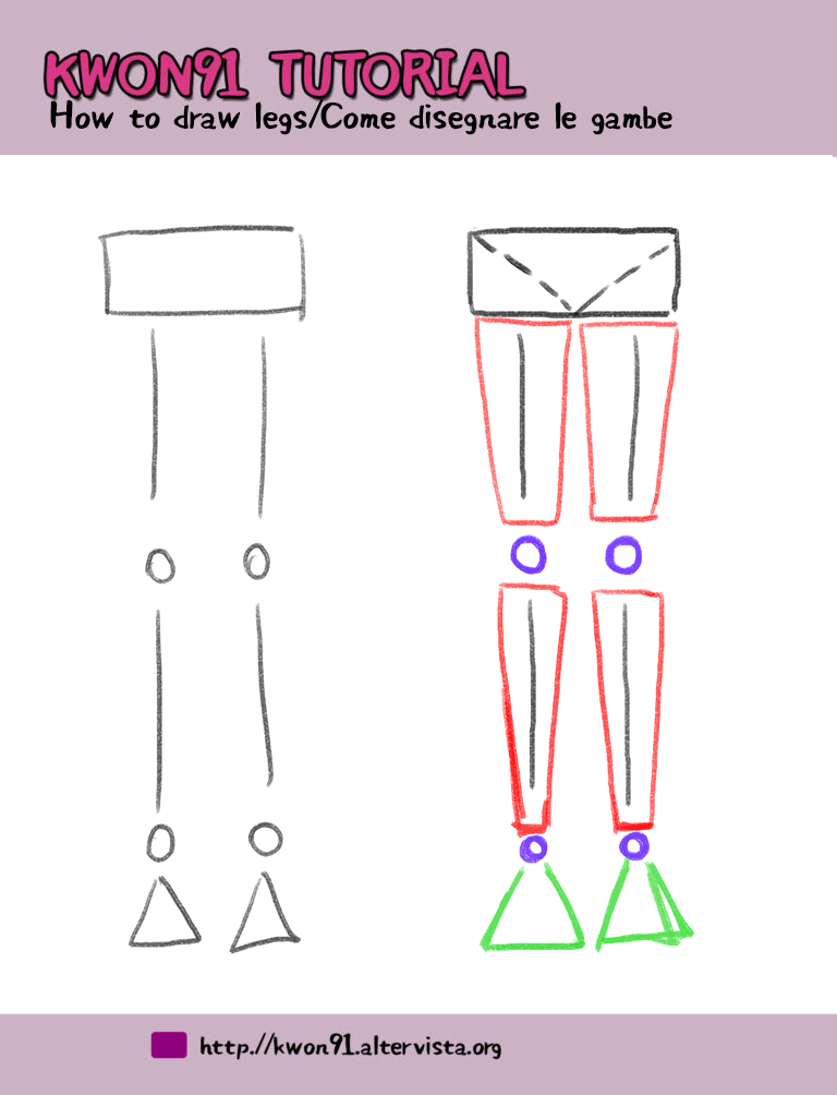 Come Disegnare le Gambe in Stile Manga